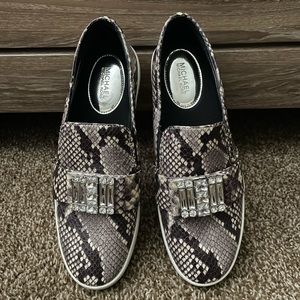 Michael Kors python print shoes